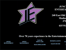Tablet Screenshot of junctionentertainment.com